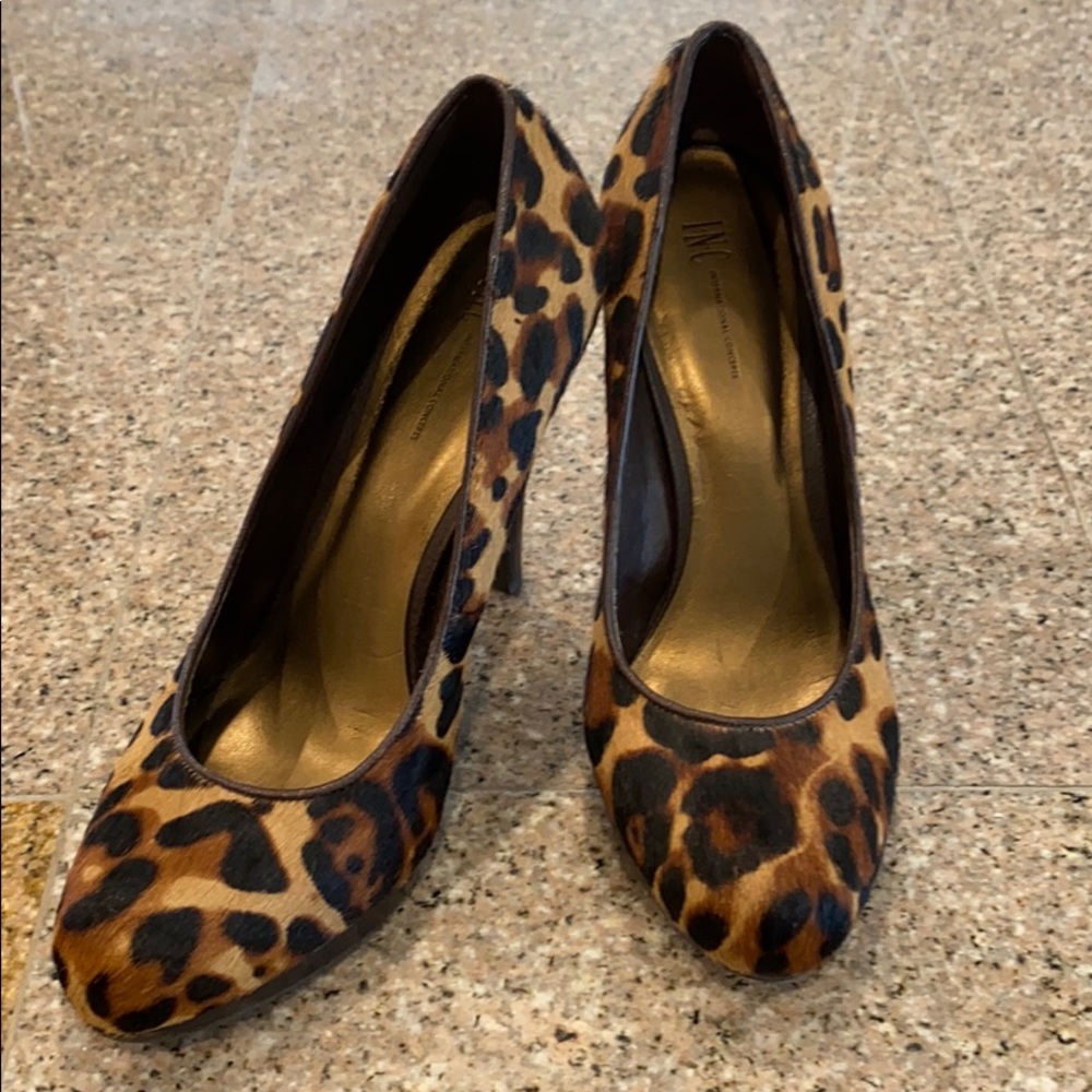 Animal Print INC heels